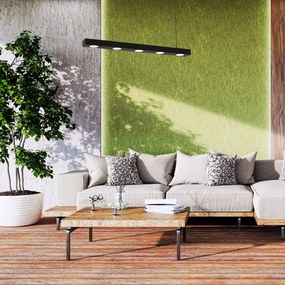 Csillár zsinóron ALEXANDER 5xGX53/12W/230V fekete