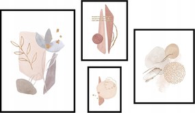 Boho skandináv poszter szett 4db-os nappali