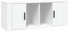 fehér szerelt fa TV-szekrény 100 x 35 x 40 cm