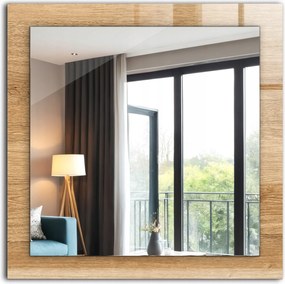 Fürdőszoba tükör nappali hálószoba nyomott mintával Fa szerkezettel 60x60 cm