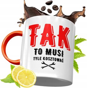 Narancssárga Bögre Szerelőnek Tökéletes Ajándék fényképes nyomtatással