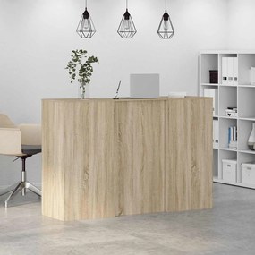 recepciós pult sonoma tölgy 155x50x103,5 cm szerelt fa