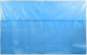 Kék, négyszögletes PE medencetakaró 800 x 500 cm