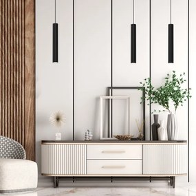 Csillár zsinóron HUDSON 1xGU10/8W/230V fekete