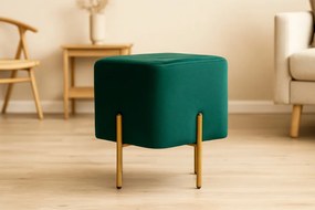 Négyzet alakú puff lábakon 35 x 35 x 40 cm