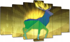 Festmények 140x80 Felszarvazott modern grafika