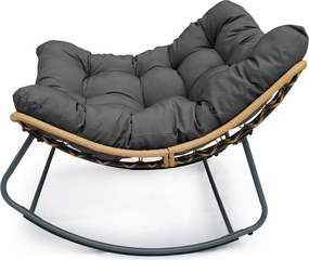 Hintaszék fém vázzal szürke szövet AZL-G5143 GREY