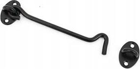 Ajtóakasztó fekete 150mm csavarok HGC150