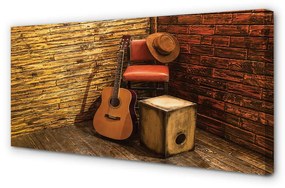 Canvas képek Guitar kalap szék 140x70 cm