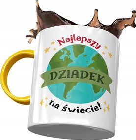 Sárga bögre nagypapának nagypapa napjára Ajándék fényképes nyomtatással