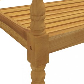 tömör tíkfa Batavia pad antracitszürke párnával 150 cm