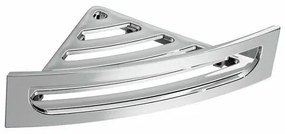 GEDY CP80 sarokzuhanyzó polc csapdával, 23 x 7,5 x23 cm, kerek, ezüst színű