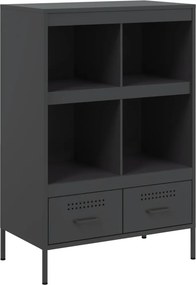 vidaXL fekete acél magasszekrény 68 x 39 x 101,5 cm