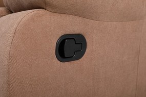 Állítható relaxáló fotel, barna szövet, ASKOY NEW