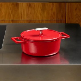 Indukciós tűzhelyhez alkalmas öntöttvas lábas fedővel 2 l Mattia 3.0 – FABINI