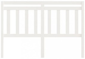 fehér tömör fenyőfa ágyfejtámla 146 x 4 x 100 cm