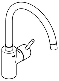 GROHE 32661003 - CONCETTO mosogató csaptelep, fényes króm