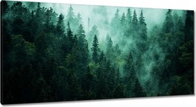 Vászonkép 115x55 Erdő Köd Tájkép Utazás