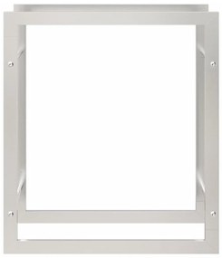 rozsdamentes acél tűzifatároló 50 x 28 x 56 cm