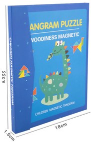 Mágneses tangram fajáték