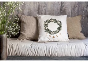 Párnahuzat karácsonyi mintával 45x45 cm Festive Wreath – Butter Kings