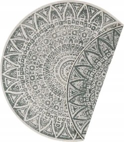 Kerek szőnyeg zöld teraszra Lilja 140 cm