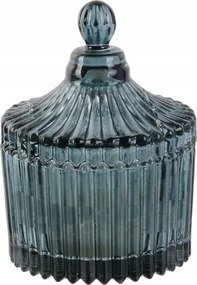 Illatgyertya bohém üvegből Virágos