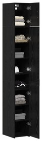 Slim tárolószekrény Fekete tölgy 30x42.5x225 cm Szerelt fa