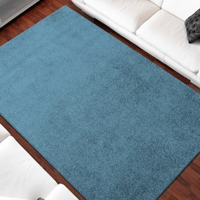 Egyszínű kék színű szőnyeg Szélesség: 200 cm | Hossz: 300 cm