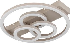 Globo 48040-40SA-LED Dimmelhető mennyezeti lámpatest DARRYL I LED/40W/230V 35x33 cm, bézs + távirányítóval