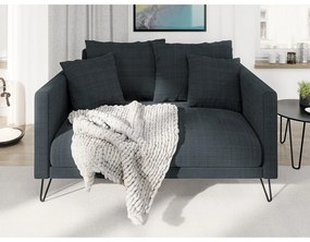 Sötétszürke zsenília kanapé 140 cm Freya – Ropez