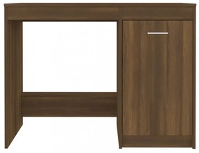 barna tölgy színű szerelt fa íróasztal 100 x 50 x 76 cm