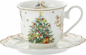 Csésze x2 karácsonyfa 250ml karácsonyi porcelán csészék