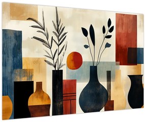 Kép - Kubista vázák (90x60 cm)