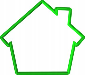 Karácsonyi Mézeskalács Forma Karácsonyi Nagy XL házikó 10cm