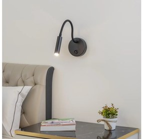 Brilagi - LED Dimmelhető flexibilis fali lámpa MAYA 1xG9/4W/230V fekete