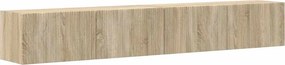vidaXL TV Fali Szekrény 2 pcs Sonoma 98 x 31 x 29,5 cm Faanyag