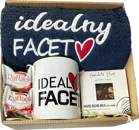 Ajándék Szett Fiúk Napja Törölköző hímzéssel Bögre Férfi Tökéletes