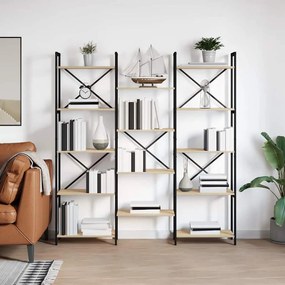 Könyvespolc sonoma tölgy 156 x 25 x 167.5 cm Faanyag