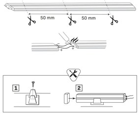 NEON LED szalag 5m, 48W, 24V, 4000K, IP65 védelem