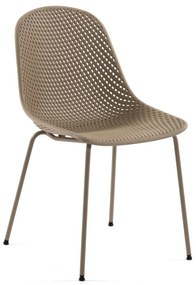 Világosbarna fém kerti szék Quinby – Kave Home