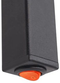 Elektromos törölközőszárító SILOUETTE 187W/230V 101,1 cm IP44 fekete jobb szögletes