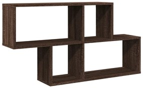 barna tölgyszínű szerelt fa fali polc 100 x 20 x 53 cm
