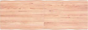 vidaXL világosbarna asztallap 120x40x(2-4)cm kezelt tömör élőszegélyes