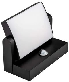 LED kültéri fali lámpa szenzorral LED/17W/230V 4000K IP65 fekete