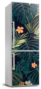 Dekor matrica hűtőre Hawaii virágok FridgeStick-70x190-f-85640363