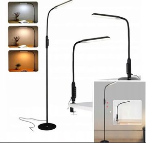 3az1ben Álló lámpa Padló Led Asztali lámpa Éjjeli fekete