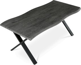 Étkezőasztal 180x90 cm MDF szürke tölgy