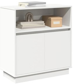 LED-es oldalszekrény Fehér 71x34,5x75 cm Mérnöki Fa