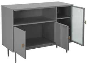 Szürke fém tálalószekrény 104x80 cm Rosalie – Støraa